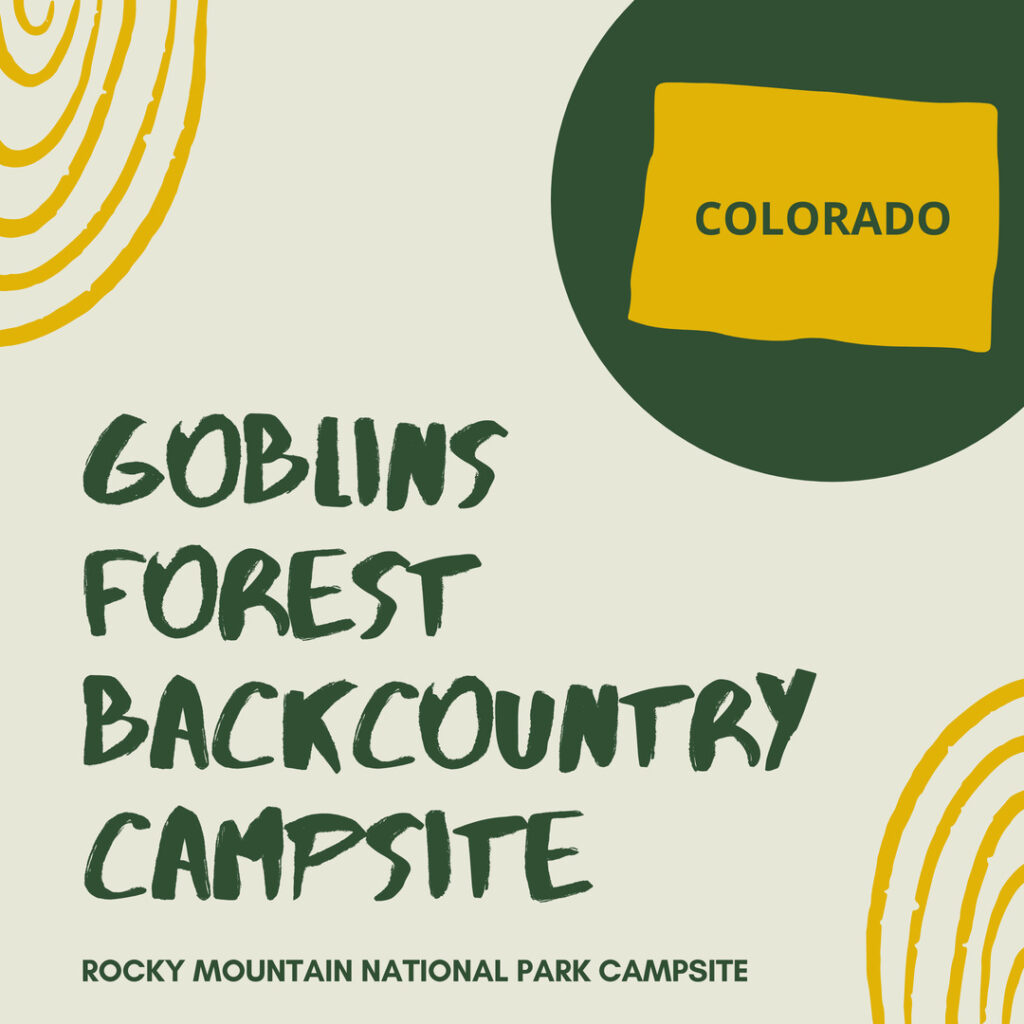 Goblins Forest Backcountry Campsite - Best Lodging RMNP